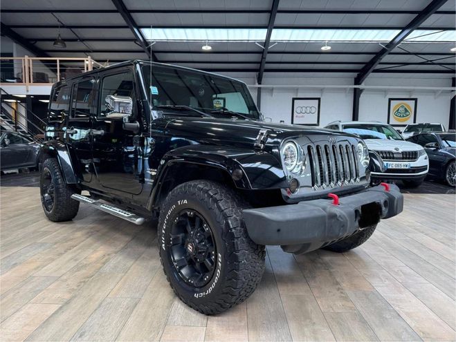 Jeep Wrangler 2.8 CRD 200 UNLIMITED SAHARA AWD BVA Noir de 2012