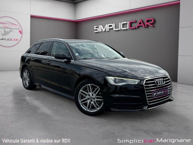 Audi A6 AVANT V6 3.0 TDI 218 S Tronic 7 Quattro  Noir de 2016