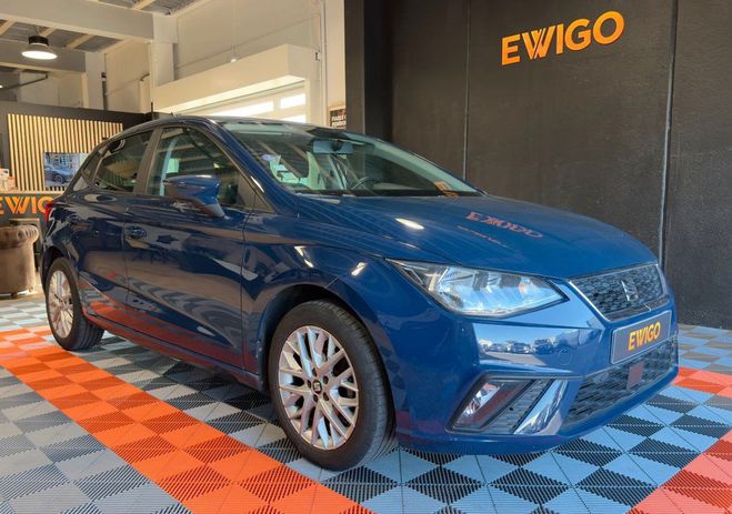 Seat Ibiza 1.0 mpi 80 urban-carplay-clim-camera de  Bleu de 2019