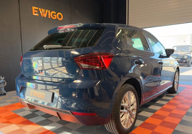 Seat Ibiza 1.0 mpi 80 urban-carplay-clim-camera de  Bleu de 2019
