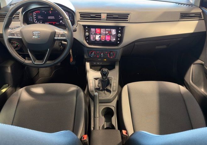 Seat Ibiza 1.0 mpi 80 urban-carplay-clim-camera de  Bleu de 2019