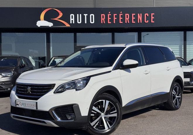 Peugeot 5008 1.2 130 CH ALLURE EAT8 7 PLACES CARPLAY  Blanc de 2019