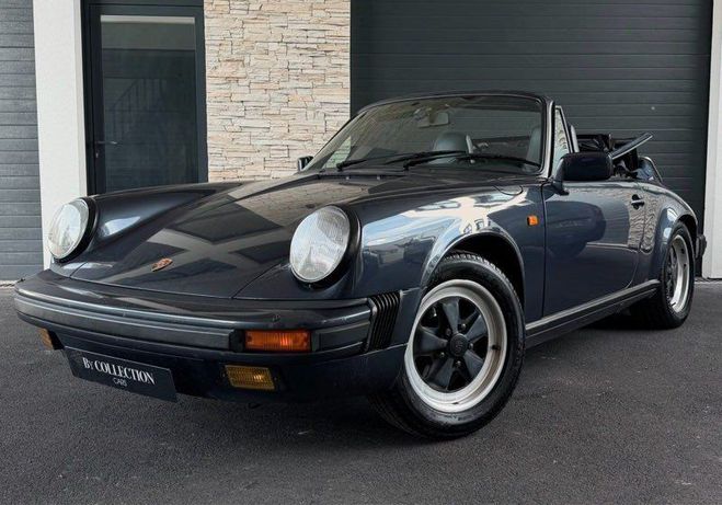 Porsche 911 3.2 Cabriolet Triple Blue PTS Jantes Fuc Bleu de 1985