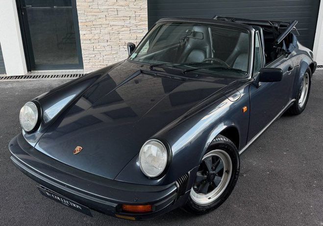 Porsche 911 3.2 Cabriolet Triple Blue PTS Jantes Fuc Bleu de 1985