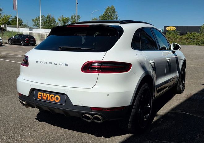 Porsche Macan 3.0 v6 258ch s diesel pdk sieges chauffa Blanc de 2014
