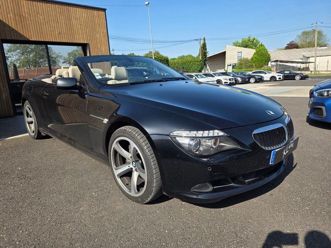 BMW Serie 6 635 D 285CH CABRIOLET 3.0LD BI-TURBO 635 Noir de 2007
