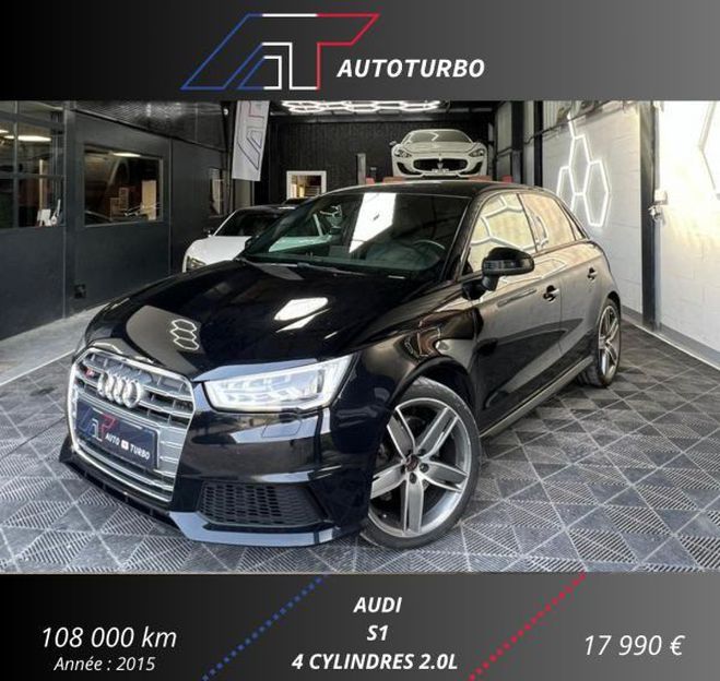 Audi S1 SPORTBACK 2.0 TFSI 231CH QUATTRO Noir de 2015