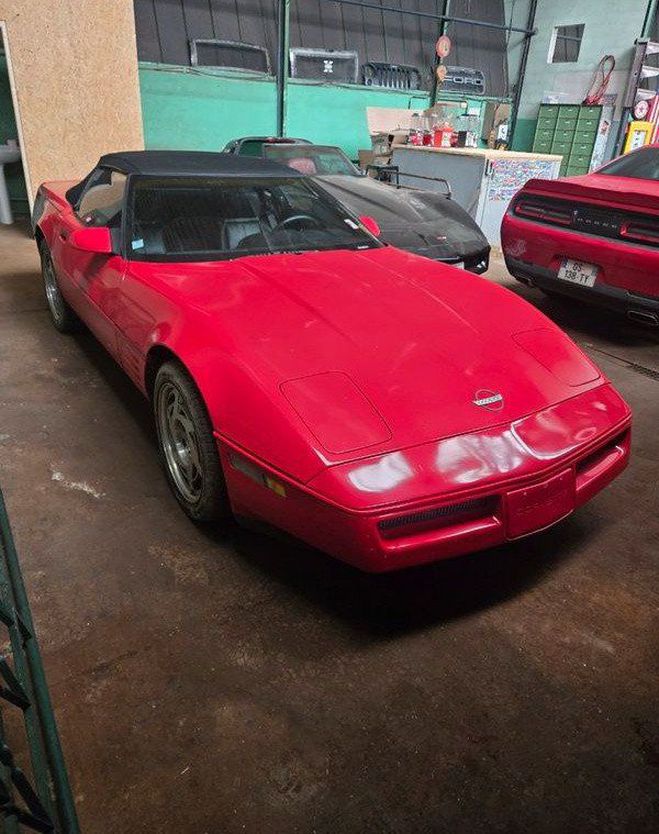 Chevrolet Corvette C4 Cabriolet 1990 Rouge de 1990