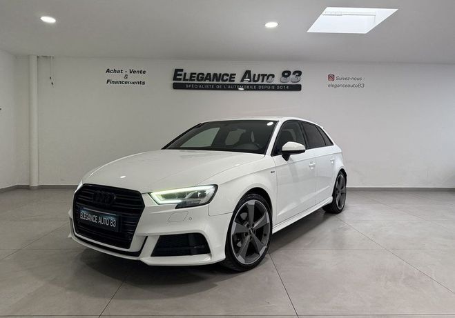 Audi A3 Sportback 35 TDI 150CH S LINE TRONIC 7 C Blanc de 2018