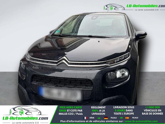 Citroen C3 PureTech 82 BVM Noir M�tallique de 2019