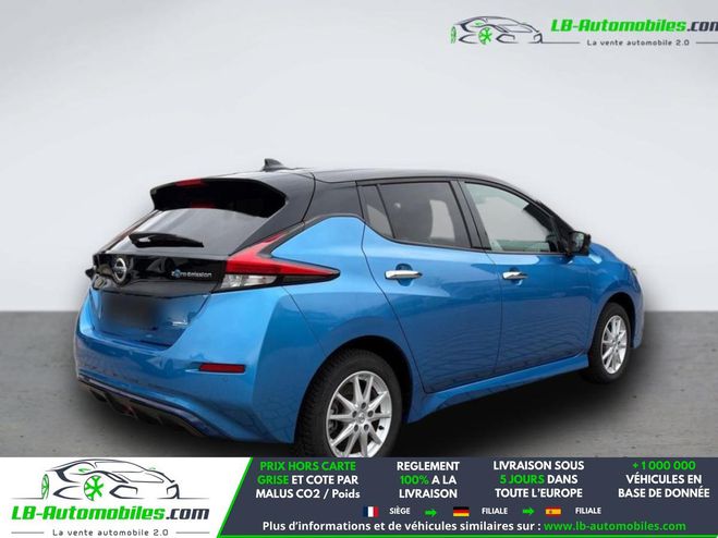 Nissan Leaf Electrique 62kWh 217 ch BVA Bleu de 2021