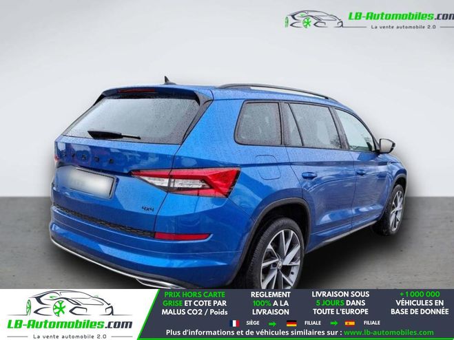 Skoda Kodiaq 2.0 TDI 200 BVA 4x4 5pl Bleu M�tallique de 2021