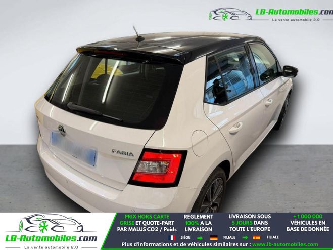Skoda Fabia 1.0 MPI 60 ch BVM Blanc M�tallique de 2017