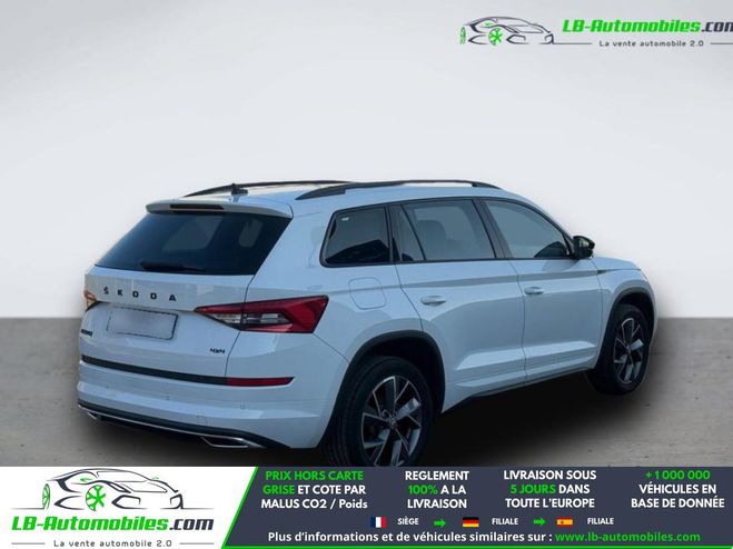 Skoda Kodiaq 2.0 TDI 190 BVA 4x4 7pl Blanc M�tallique de 2020