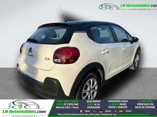 Citroen C3 PureTech 82 BVM Blanc M�tallique de 2017