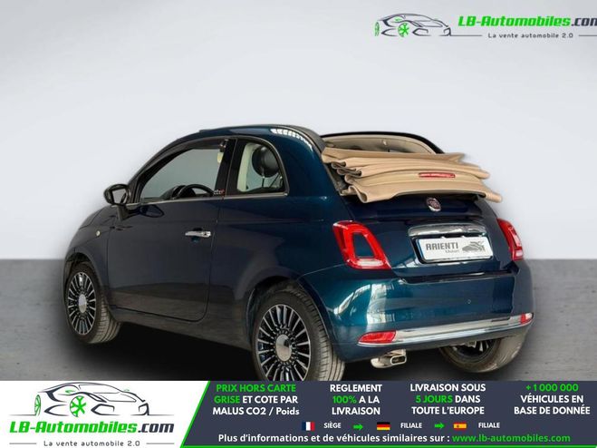 Fiat 500 1.2 69 ch BVA Bleu M�tallique de 2018