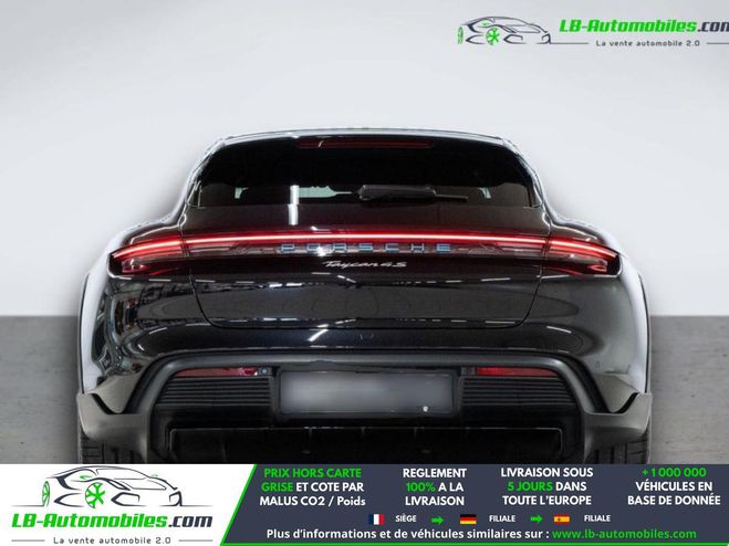 Porsche Taycan 4S 571 ch 5 Places Noir M�tallique de 2021