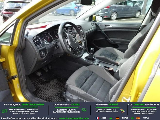 Volkswagen Golf 1.4 TSI 125 BVM Jaune M�tallique de 2017