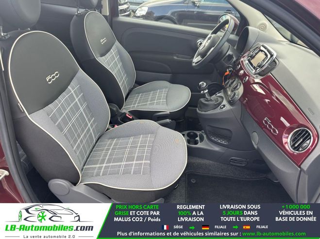 Fiat 500 1.2 8V 69 ch BVM Rouge M�tallique de 2015