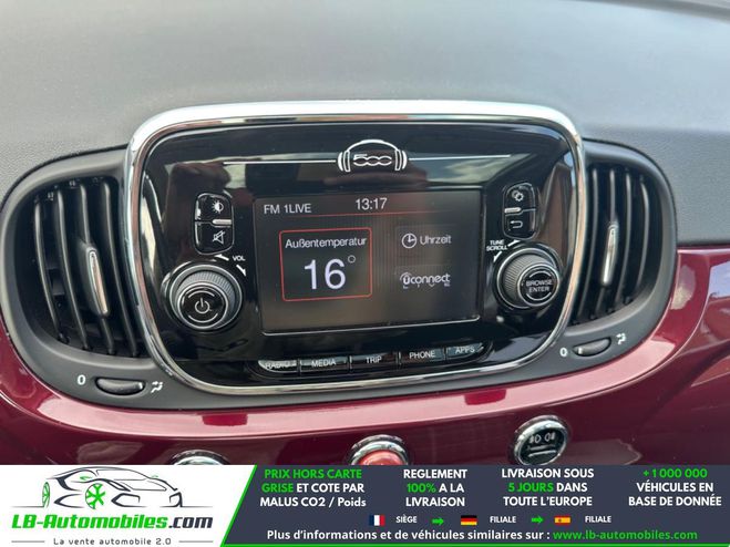 Fiat 500 1.2 8V 69 ch BVM Rouge M�tallique de 2015