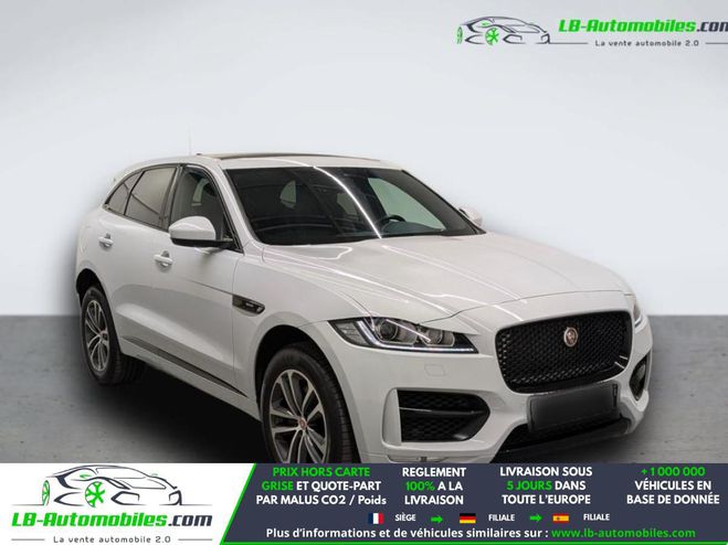 Jaguar F Pace 3.0 D - 300 ch AWD BVA Blanc M�tallique de 2019