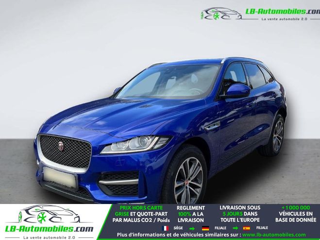 Jaguar F Pace 3.0 D - 300 ch AWD BVA Bleu M�tallique de 2018