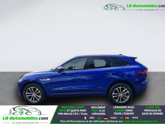 Jaguar F Pace 3.0 D - 300 ch AWD BVA Bleu M�tallique de 2018