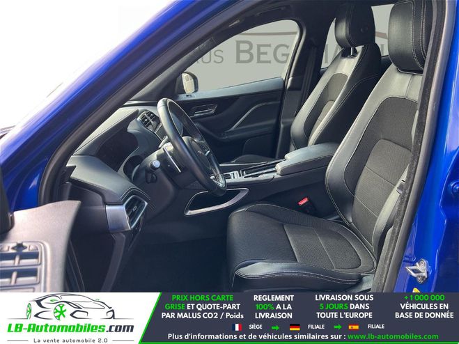 Jaguar F Pace 3.0 D - 300 ch AWD BVA Bleu M�tallique de 2018