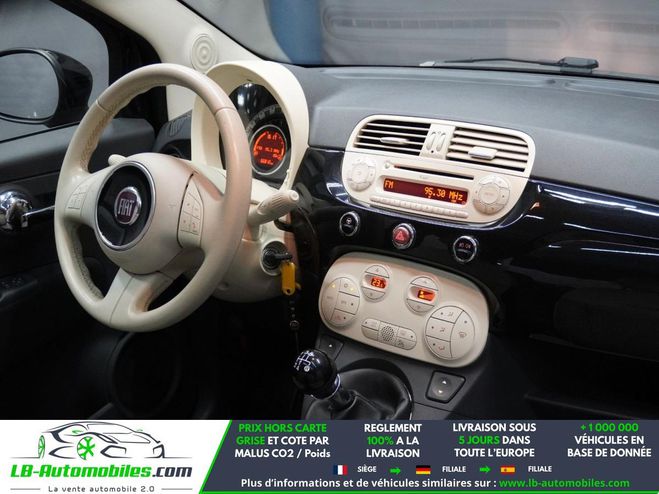 Fiat 500 1.2 8V 69 ch BVM Noir M�tallique de 2015
