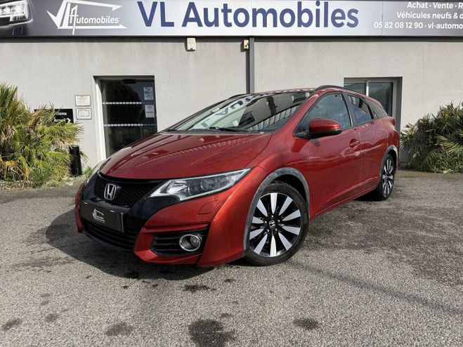 Honda Civic 1.6 I-DTEC 120 CH EXCLUSIVE NAVI ROUGE de 2016