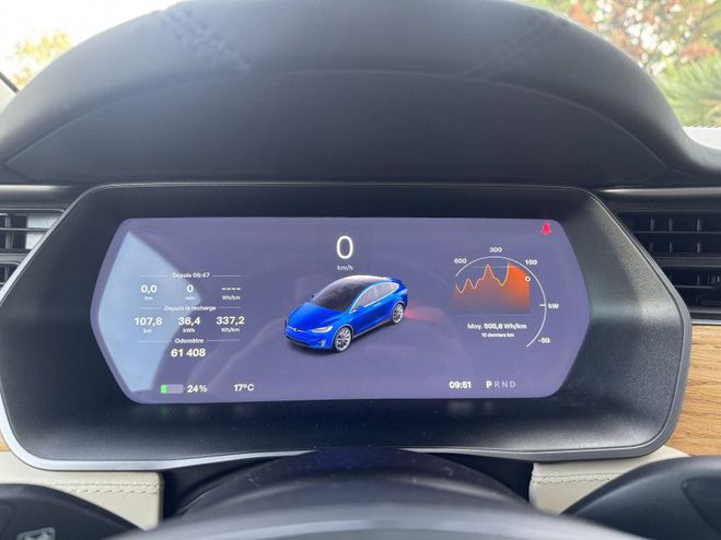Tesla Model X P100DL PERFORMANCE LUDICROUS DUAL MOTOR NOIR de 2019