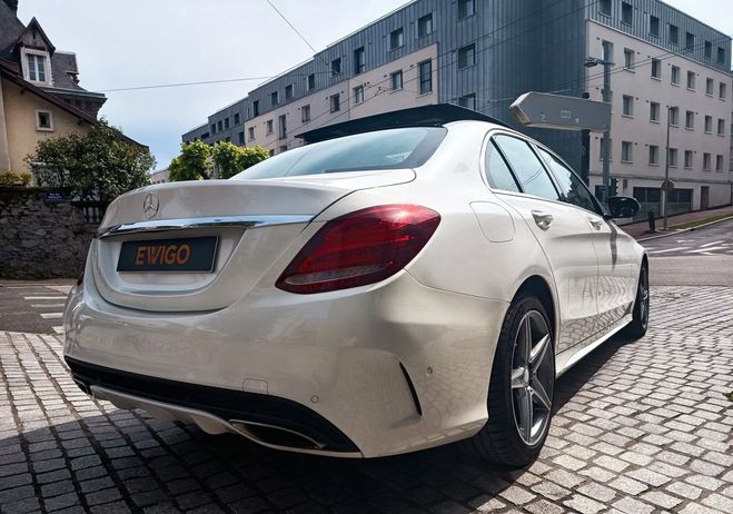 Mercedes Classe C 1.6 180 155 ch sport line amg 7g-tronic  Blanc de 2016