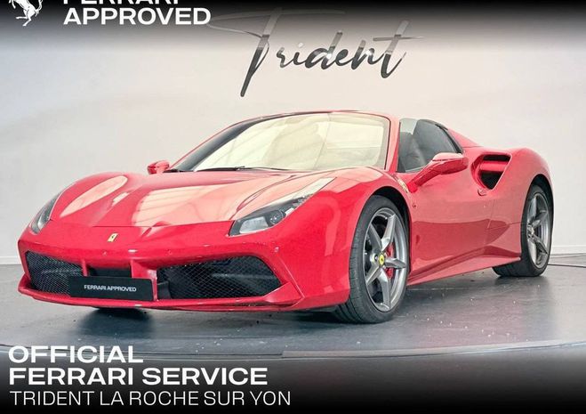 Ferrari 488 Spider 4.0 V8 670ch Rouge de 2017