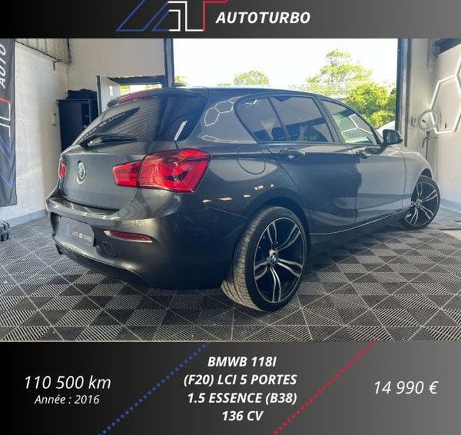 BMW Serie 1 (F21-F20) 118I 136CH BUSINESS 5P Gris de 2016