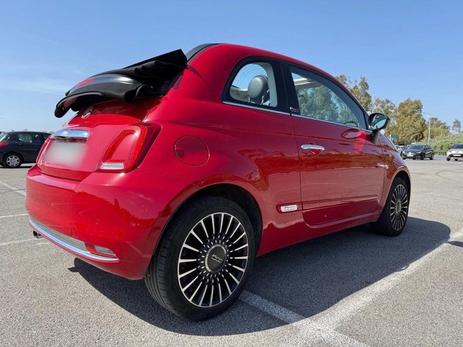 Fiat 500 Cabriolet 1.2 MPi 69ch Popstar Rouge de 2017