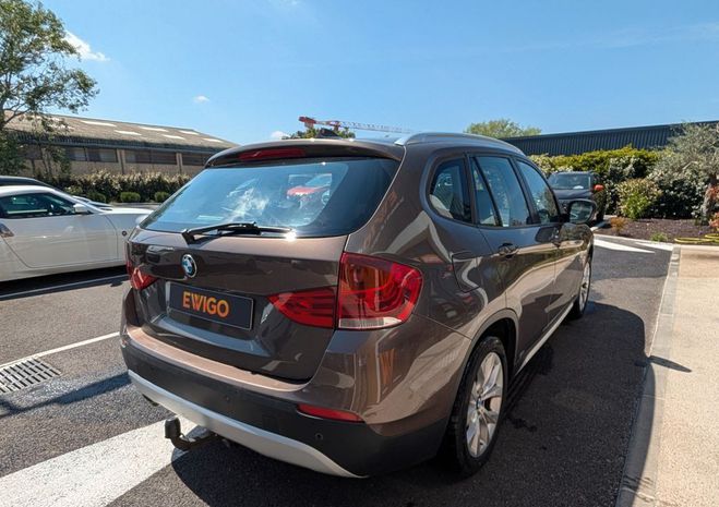 BMW X1 2.0 d 177ch luxe xdrive gps toit panoram Marron de 2012