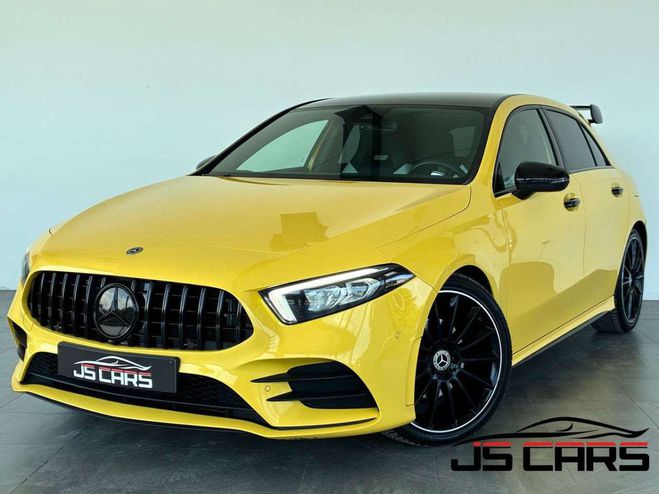 Mercedes Classe A 180 dA-PACK AMG-COCKPIT-CUIR-CARPLAY-CAM Jaune M�tallis� de 