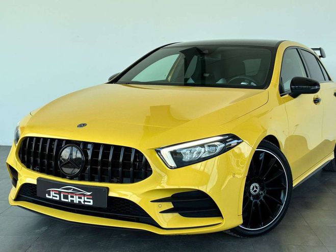 Mercedes Classe A 180 dA-PACK AMG-COCKPIT-CUIR-CARPLAY-CAM Jaune M�tallis� de 