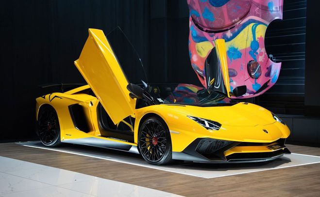 Lamborghini Aventador SV Roadster LP 750-4 1of 500 V12 750ch | Jaune de 2018