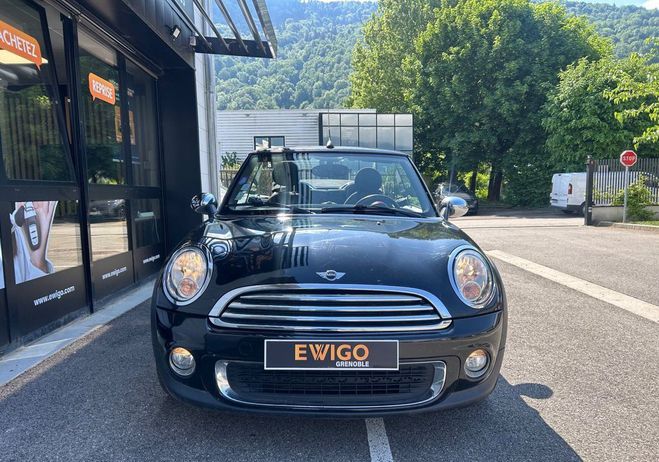 Mini One cabrio 1.6l 100ch cabriolet radars ar Noir de 2013