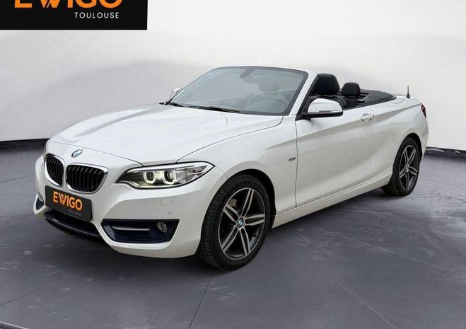 BMW Serie 2 cabriolet 1.5 218 i 135 sport radar av-a Blanc de 2017