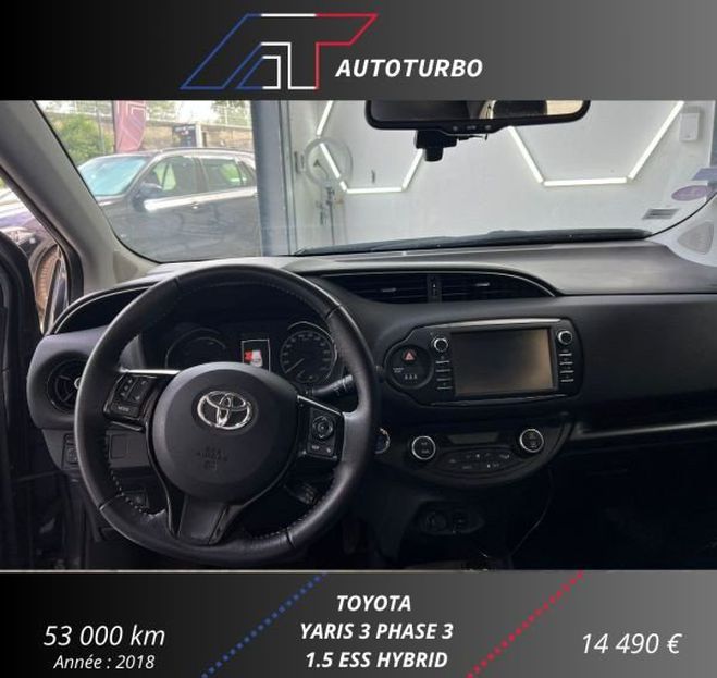 Toyota Yaris 100H DYNAMIC BUSINESS 5P Gris de 2018