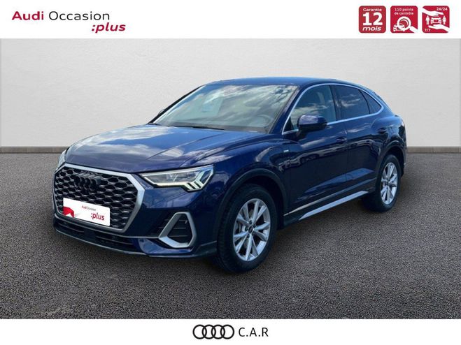 Audi Q3 Sportback 45 TFSIe 245 ch S tronic 6 S l Bleu de 2022