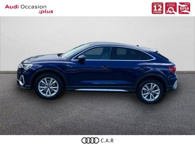 Audi Q3 Sportback 45 TFSIe 245 ch S tronic 6 S l Bleu de 2022