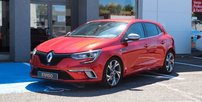 Renault Megane 1.6 tce 205 energy gt edc bva sieges cha Rouge de 2017