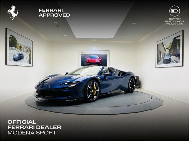 Ferrari SF90 Hybride Bleu de 