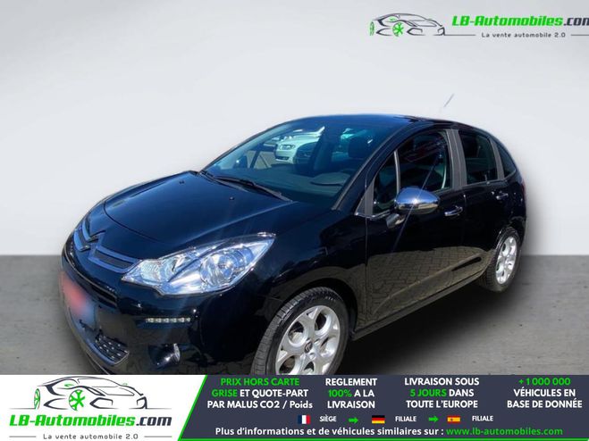 Citroen C3 PureTech 82 BVM Noir M�tallique de 2016