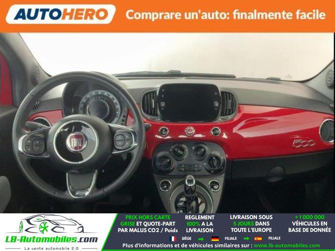 Fiat 500 1.2 69 ch BVA Rouge M�tallique de 2020