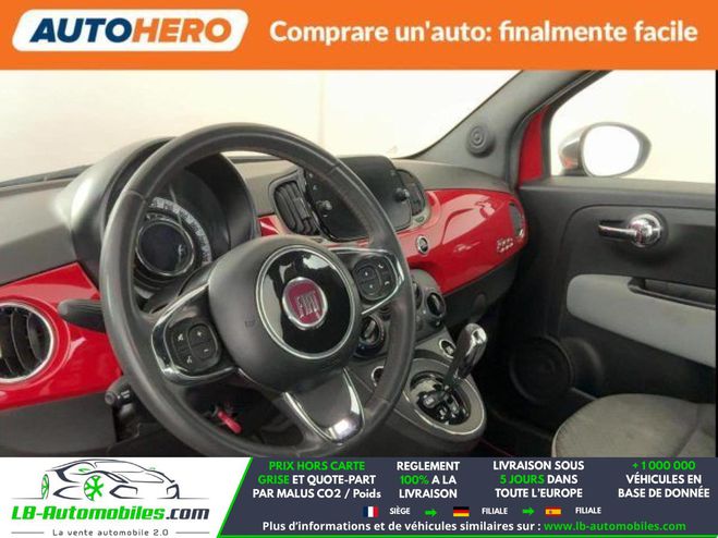 Fiat 500 1.2 69 ch BVA Rouge M�tallique de 2020