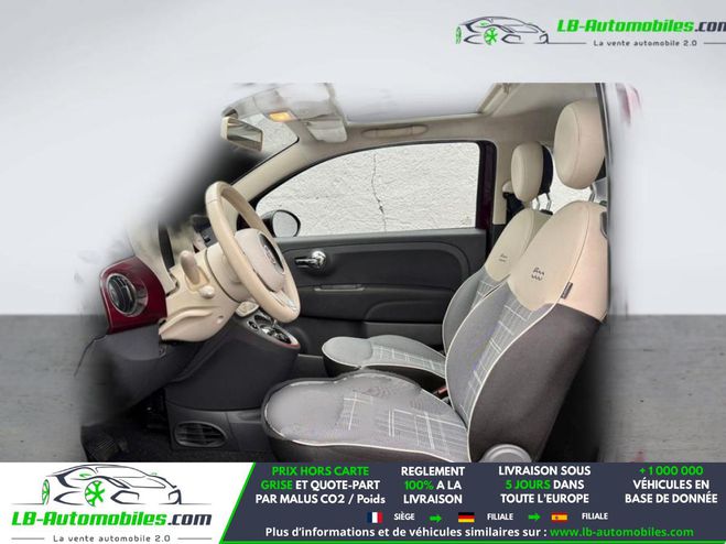 Fiat 500 1.2 69 ch BVA Prune M�tallique de 2018